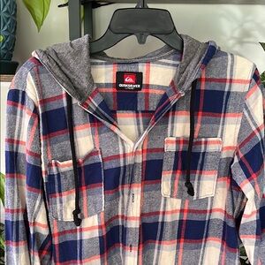 Quiksilver Multicolor Hooded Flannel